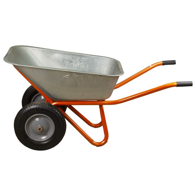 Тачка будівельна двоколісна 100л 320кг колесо 15 FLORA (5056714), фото , зображення 2 | SNABZHENIE.com.ua