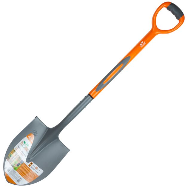 Штыковая лопата с пластиковой ручкой 295*220*1050мм 1.9кг FLORA, фото  | SNABZHENIE.com.ua