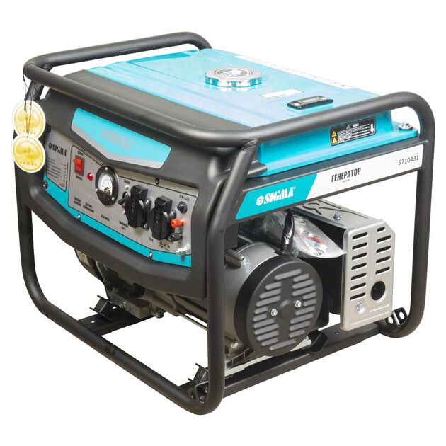 Бензиновий генератор 3.5/4.0кВт 4-х тактний ручний запуск SIGMA (5710431), фото , зображення 2 | SNABZHENIE.com.ua
