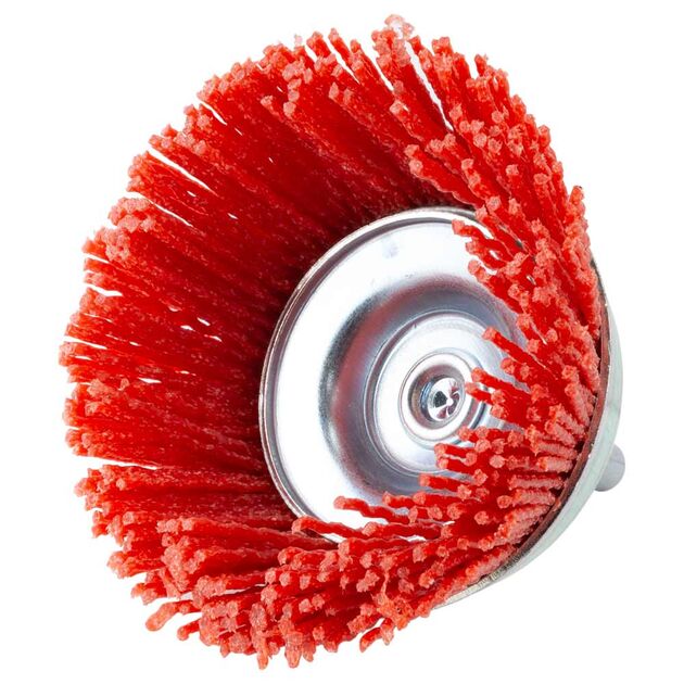 Щітка проволочна чашеобразна 75мм хвостовик 6мм (нейлонова) SIGMA (9015471), фото , зображення 2 | SNABZHENIE.com.ua