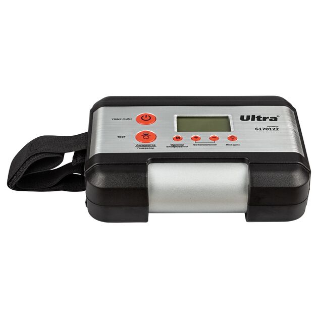 Компрессор автомобильный 12В 180Вт, 45л/мин, 10бар, дисплей ULTRA 6170122, фото , изображение 2 | SNABZHENIE.com.ua