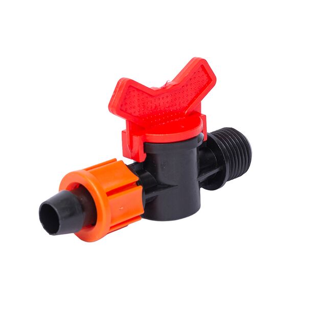 Кран для капельной ленты Ø16мм 1/2 FLORA (5079654), фото  | SNABZHENIE.com.ua