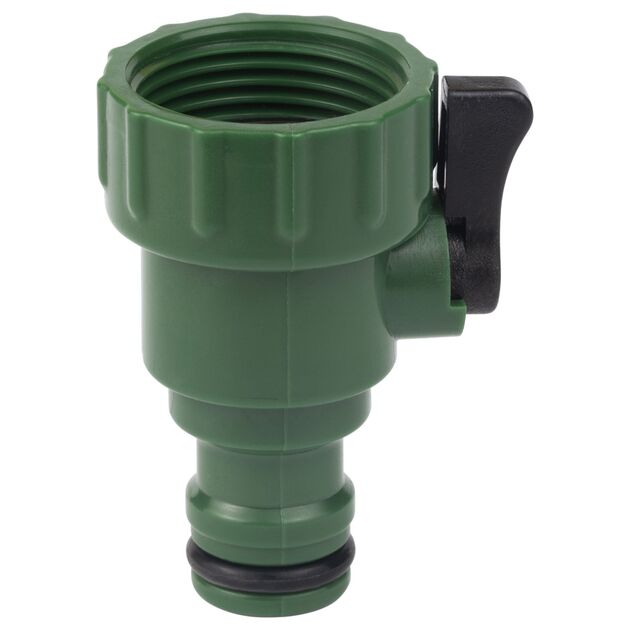 Кран запорний в/р ¾ з адаптером на коннектор ½ (ABS) GRAD (5016985), фото , зображення 3 | SNABZHENIE.com.ua