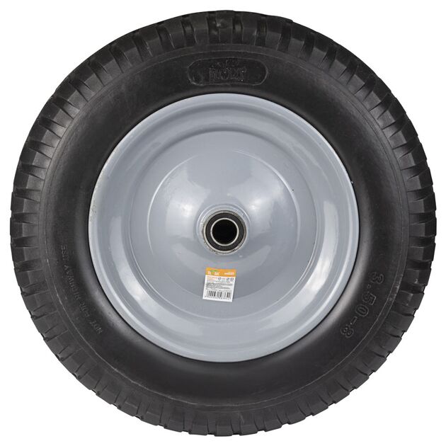 Бескамерное полиуретановое колесо 14" (3.50-8) для тачки Ø20мм 90мм, фото  | SNABZHENIE.com.ua