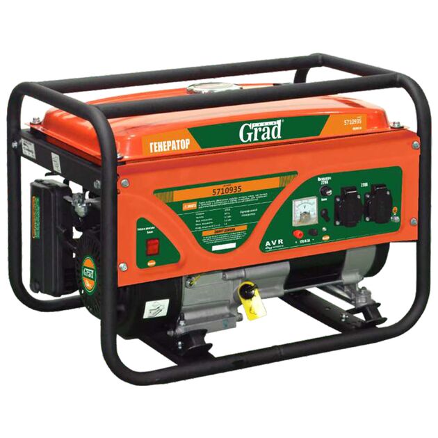 Генератор 3.0/3.3 кВт 4-х тактный ручной запуск GRAD 5710935, фото  | SNABZHENIE.com.ua
