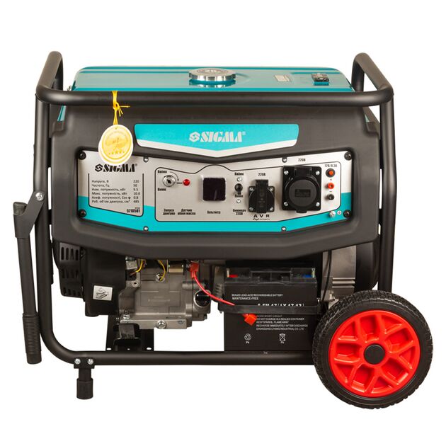 Генератор бензиновий 220В 9.5/10.0кВт 4-х тактний електрозапуск SIGMA (5710581), фото  | SNABZHENIE.com.ua