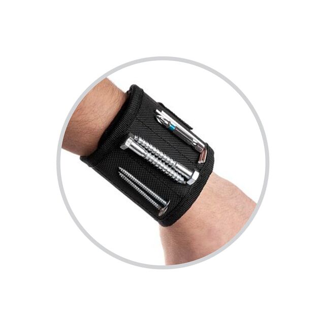 Браслет магнитный строительный 360×90мм, 10 магнитов, баллистический нейлон 1680D SIGMA (6270841), фото , изображение 3 | SNABZHENIE.com.ua