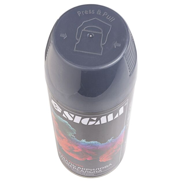 Эмаль аэрозольная акриловая 400мл RAL 8019 серо-коричневый глянец SIGMA (2736731), фото , изображение 3 | SNABZHENIE.com.ua