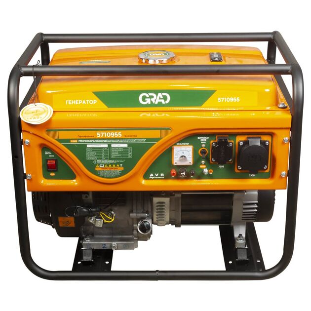 Бензиновий генератор 5.0/5.5кВт 4-х тактний ручний запуск GRAD (5710955), фото  | SNABZHENIE.com.ua