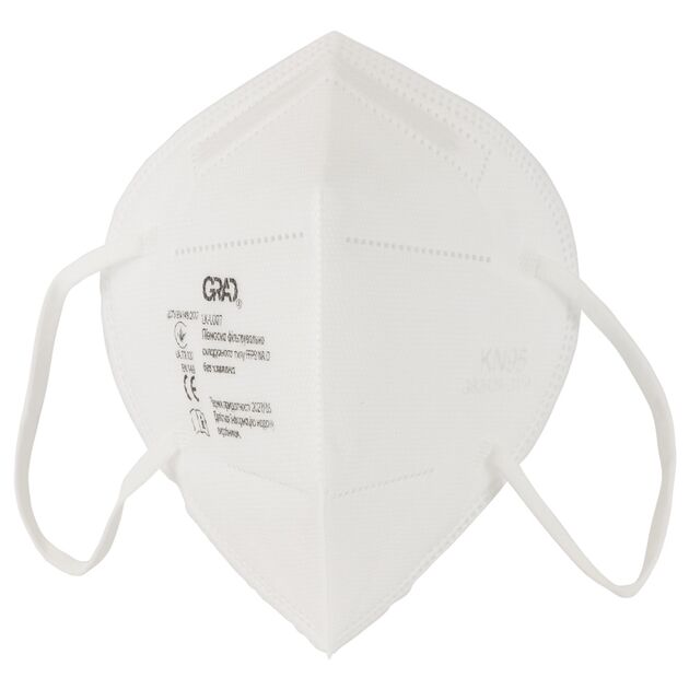Полумаска фильтровальная FFP3 NR D без клапана GRAD, фото , изображение 2 | SNABZHENIE.com.ua