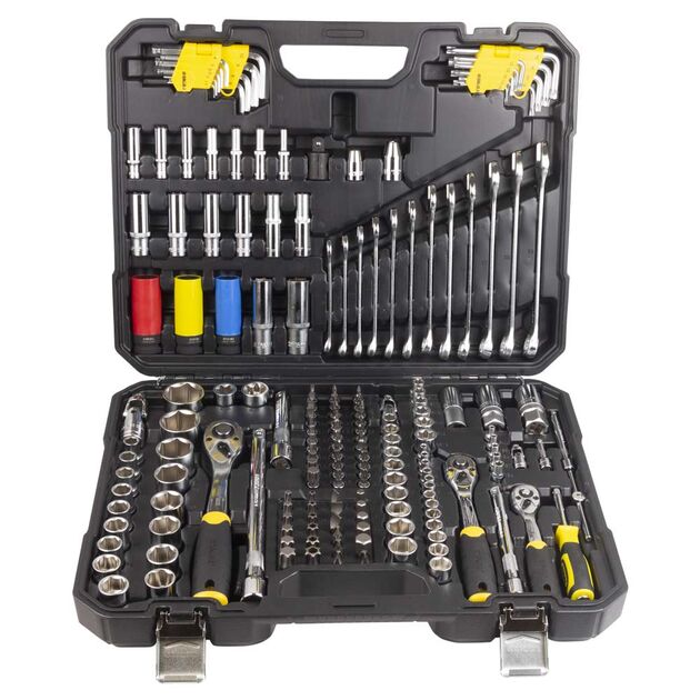 Набор насадок торцевых и биты ¼" ⅜" ½"  176шт CrV SIGMA (6003821), фото , изображение 2 | SNABZHENIE.com.ua