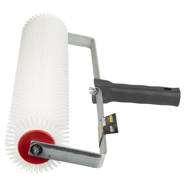 Валик игольчатый аэрационный для наливного пола 80×400мм с ручкой (рамкообразная) белая иголка SIGMA (8313611), фото , зображення 3 | SNABZHENIE.com.ua