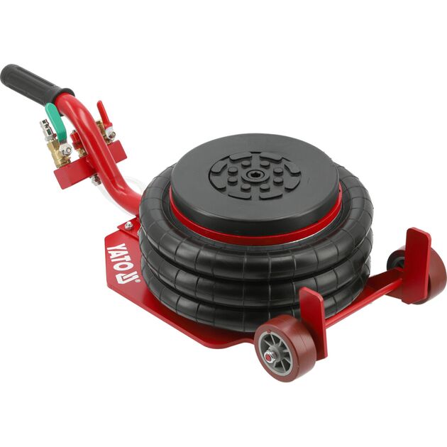 Домкрат пневматичний підкатний YATO навантаження- 4 т, межі підйому- 15- 40 см, тиск- 8-12 Bar [1], фото  | SNABZHENIE.com.ua