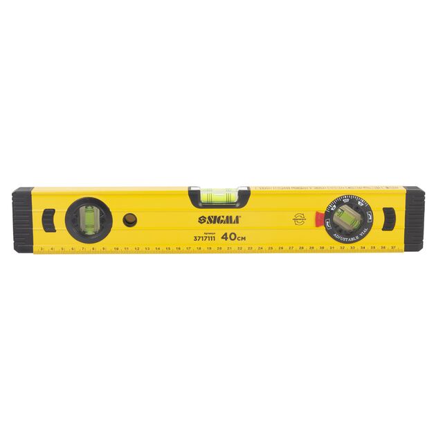 Уровень магнитный 3 капсулы + поворотная капсула без рукояток 40см SIGMA (3717111), фото  | SNABZHENIE.com.ua