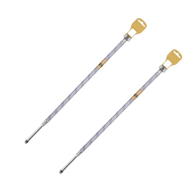 Гибкая подводка для подключения смесителя Kroner KRM 1/2"хМ10 ВЗ 50 см в нейлоновой оплетке покрытой ПВХ (пара), фото  | SNABZHENIE.com.ua