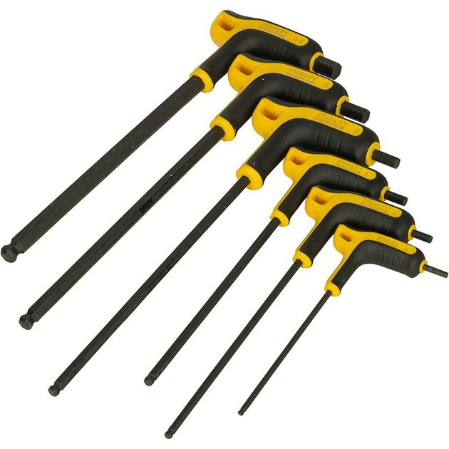 Шестигранные метрические ключи с ручкой STANLEY, 6 шт., фото , изображение 2 | SNABZHENIE.com.ua