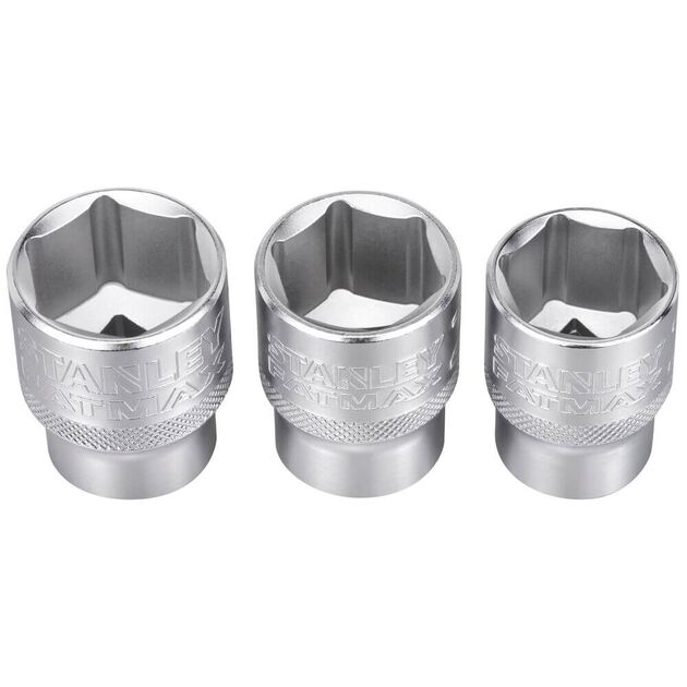 Набір торцевих головок Stanley 1/2 (розмір 21, 22, 24) 3 од., фото , зображення 3 | SNABZHENIE.com.ua