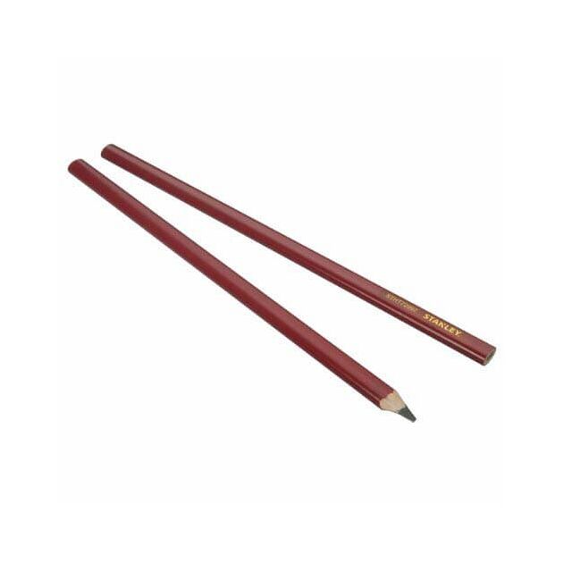 Карандаш для разметки по дереву STANLEY 300 мм, 2 шт, 2В, фото  | SNABZHENIE.com.ua