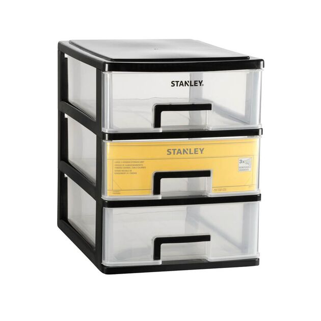 Ящик STANLEY ESSENTIAL S вертикальний з 3 висувними секціями, пластмасовий, 21,5 x 15,1 x 18,9 см, фото  | SNABZHENIE.com.ua