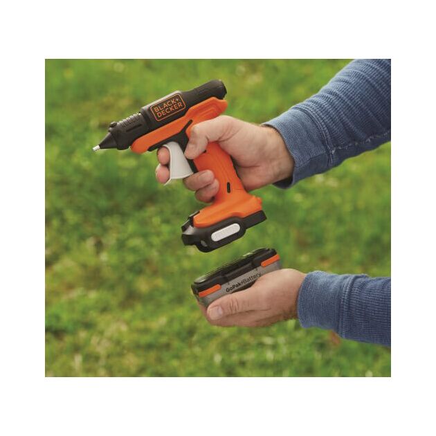Аккумуляторный клеевой пистолет BLACK+DECKER BDCGG12N, фото , изображение 2 | SNABZHENIE.com.ua