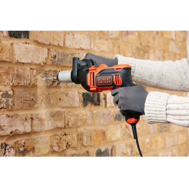 Дрель мережна ударна BLACK+DECKER BEH850, фото , зображення 3 | SNABZHENIE.com.ua