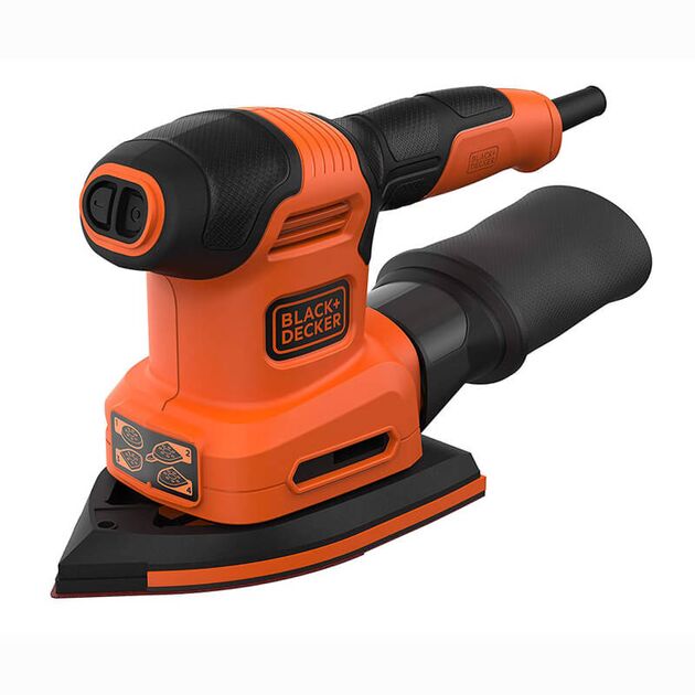 Шлифмашина вибрационная BLACK+DECKER BEW200, сетевая, фото  | SNABZHENIE.com.ua