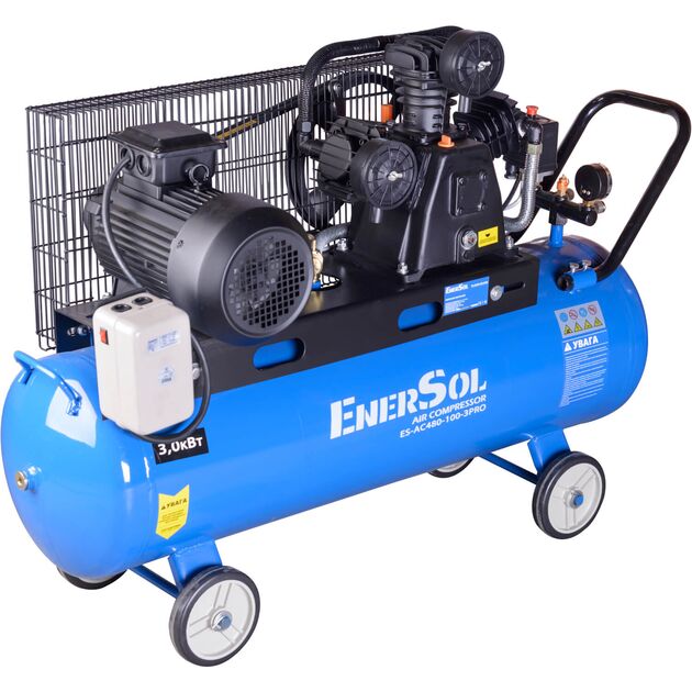 Компресор повітряний EnerSol ES-AC480-100-3PRO, фото , зображення 2 | SNABZHENIE.com.ua