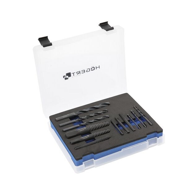 Инструменты для удаления сломанных болтов, 12 шт. HOEGERT HT8G400, фото  | SNABZHENIE.com.ua