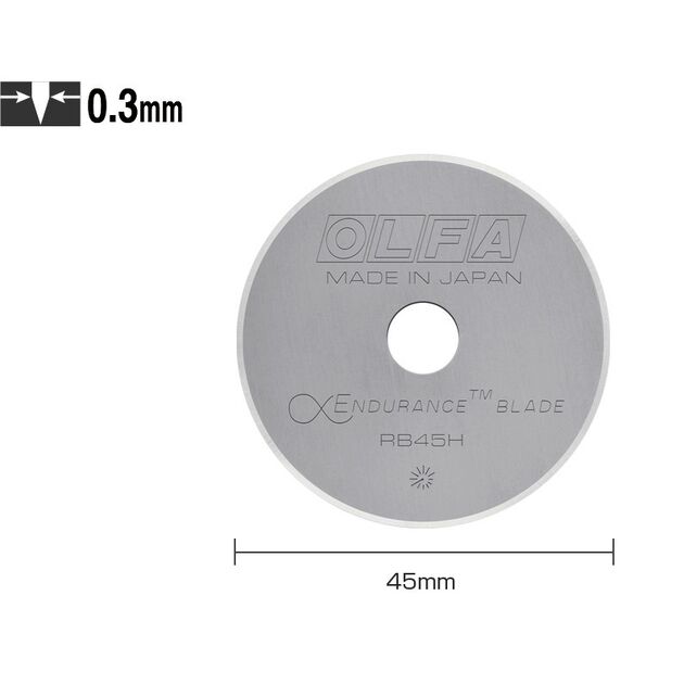 Роликовое лезвие 45мм OLFA RB45-10 10шт (OF-RB45-10), фото , изображение 3 | SNABZHENIE.com.ua