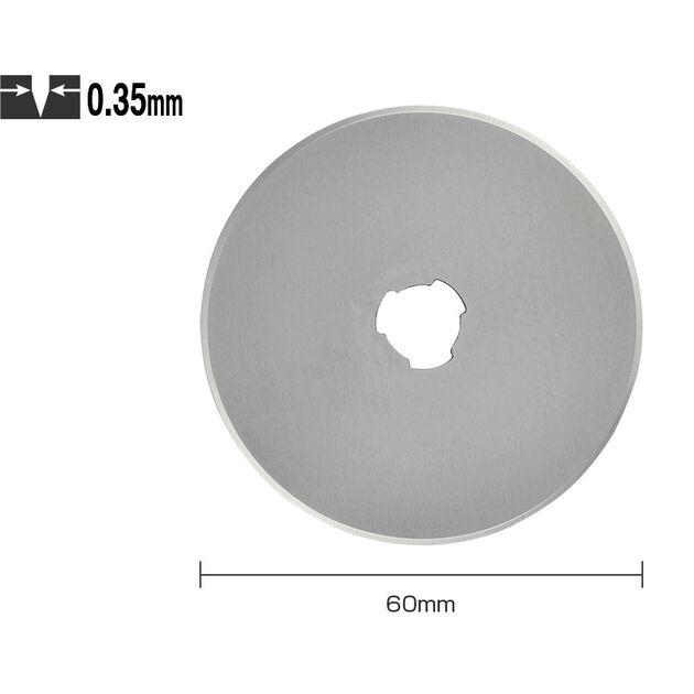 Роликовое лезвие 60мм OLFA RB60-1 1шт (OF-RB60-1), фото , изображение 2 | SNABZHENIE.com.ua