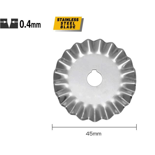 Роликовое лезвие 45мм OLFA PIB45-1 1шт (OF-PIB45-1), фото , изображение 2 | SNABZHENIE.com.ua