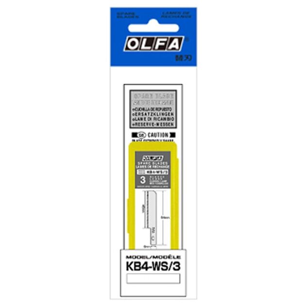 Лезвие-скальпель OLFA KB4-WS/3 3шт (OF-KB4-WS/3), фото , изображение 3 | SNABZHENIE.com.ua