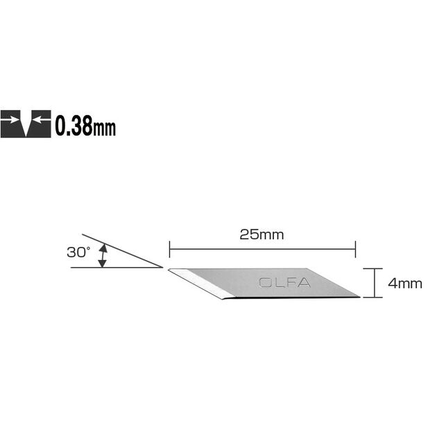 Лезвие-скальпель OLFA KB-5/30B 30шт + игла 20х1,6мм (ОF-KB-5/30B), фото , изображение 2 | SNABZHENIE.com.ua