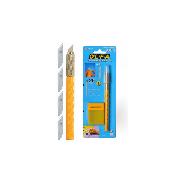 Макетный нож-скальпель 6мм OLFA AK-1/25B (OF-AK-1/25B), фото  | SNABZHENIE.com.ua