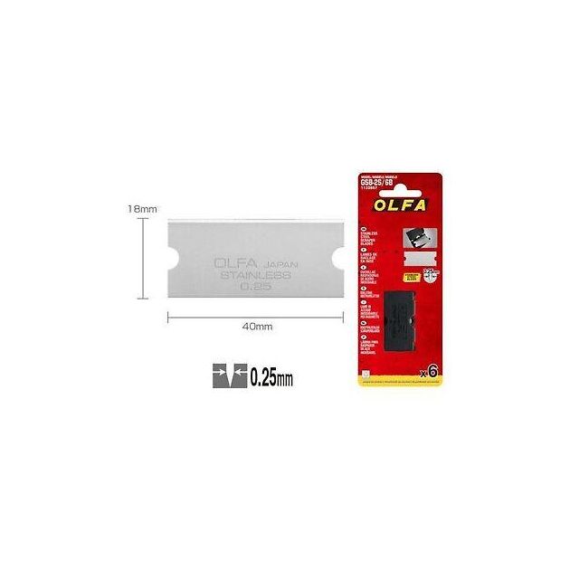 Лезвие-скребок для GSR-2 OLFA GSB-2S/6B 6шт (OF-GSB-2S/6B), фото , изображение 3 | SNABZHENIE.com.ua
