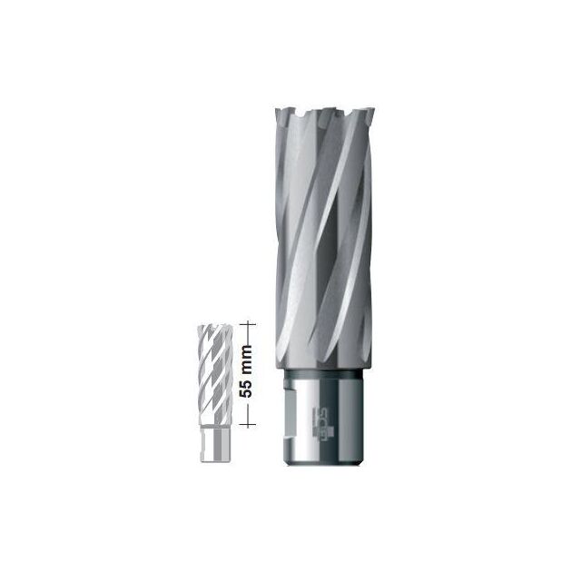 Твердосплавное корончатое сверло 38x55 мм Carbide ТСТ (HM) Weldon19 BDS Maschinen HKL 038, фото  | SNABZHENIE.com.ua