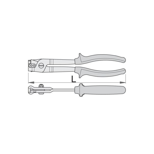 Клещи зажимные для хомутов типа OETIKER UNIOR 230, фото , изображение 2 | SNABZHENIE.com.ua