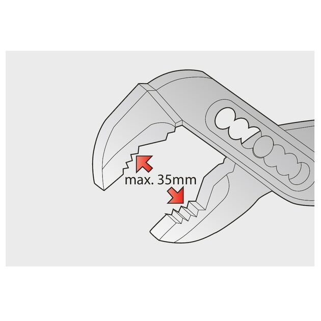 Кліщі переставні з коробчатим шарніром ізольовані UNIOR 35 (447/1VDEDP), фото , зображення 3 | SNABZHENIE.com.ua