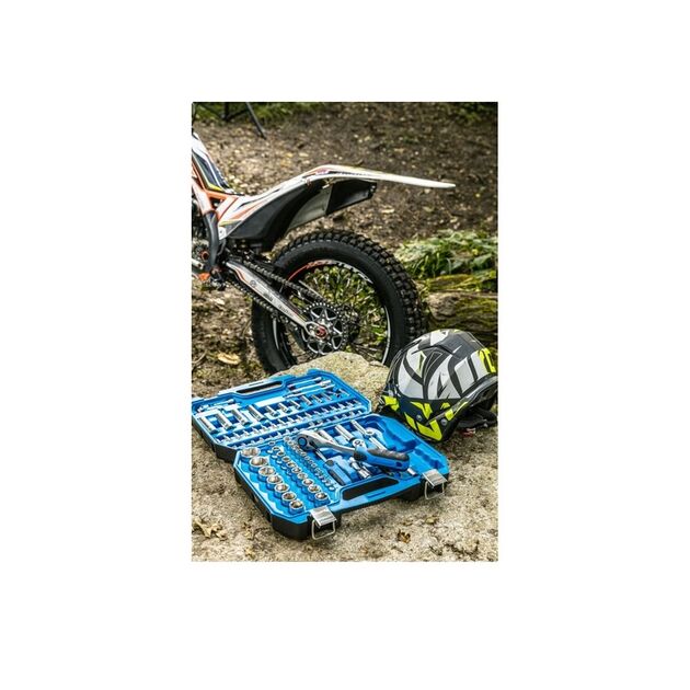 Набір інструментів, 95 шт., 1/4", 1/2" HOEGERT HT1R426, фото , зображення 2 | SNABZHENIE.com.ua