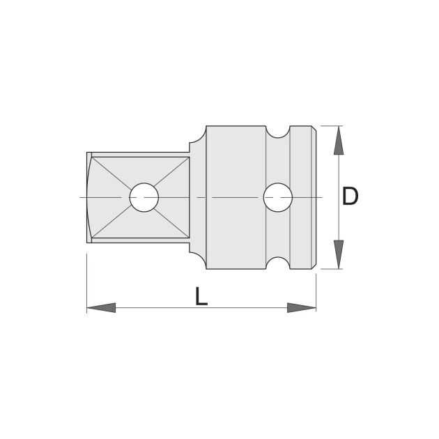 Переходник ударный UNIOR 1/2 (230.7/4), фото , изображение 2 | SNABZHENIE.com.ua