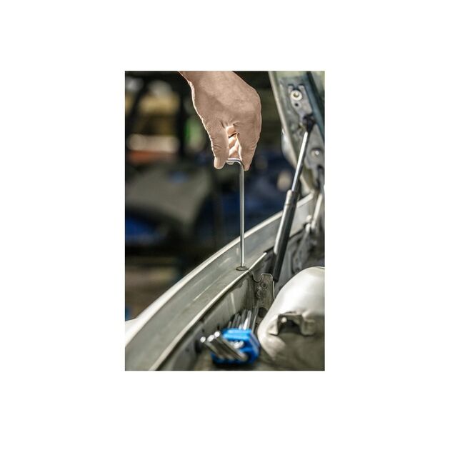 Набір шестигранних ключів з кулькою S2, 9 шт. довгих HOEGERT HT1W825, фото , зображення 3 | SNABZHENIE.com.ua