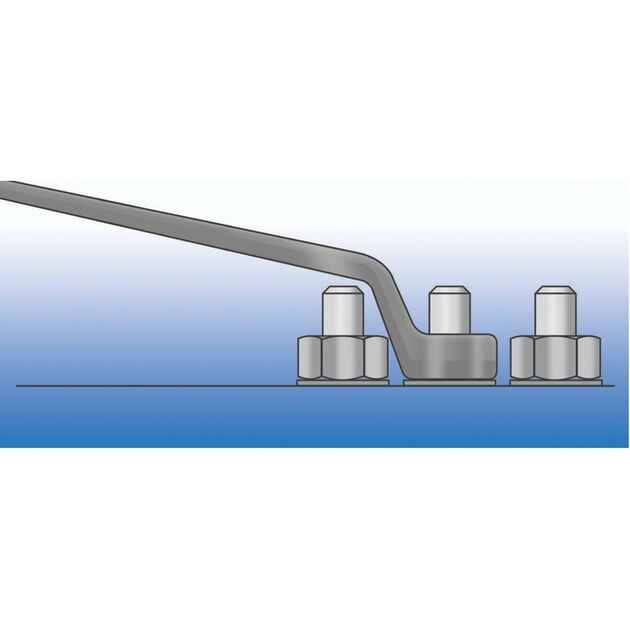Ключ накидной с изгибом UNIOR 9 х 11, фото , изображение 3 | SNABZHENIE.com.ua