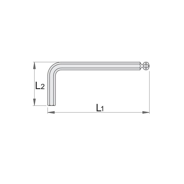 Ключ шестигранный с закруглённым жалом UNIOR HEX (Внеш.) (220/3S), фото , изображение 2 | SNABZHENIE.com.ua