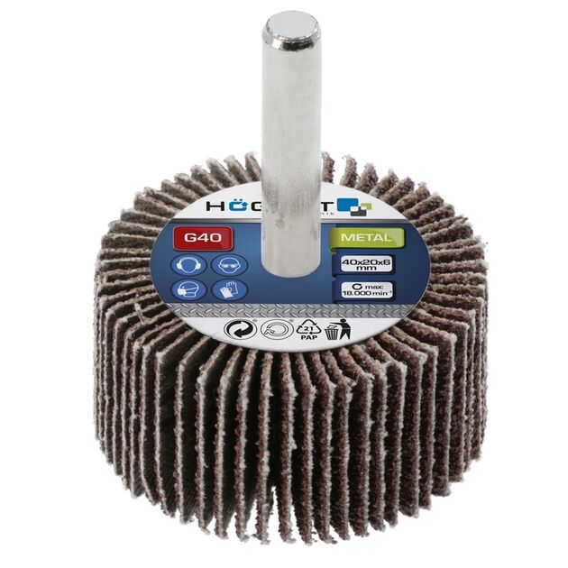 Круг пелюстковий з хвостовиком 60x30x6 G120 HOEGERT HT8D014, фото  | SNABZHENIE.com.ua