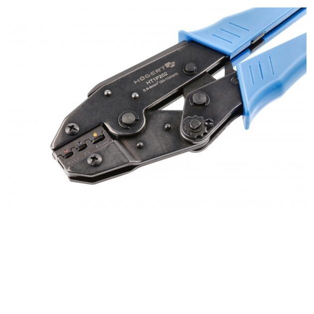 Пресс-клещи для клемм 0.5-6.0 мм² (20-10 AWG) HOEGERT HT1P202, фото , изображение 2 | SNABZHENIE.com.ua