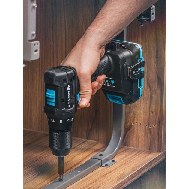 HOEGERT Бесщеточная компактная дрель-шуруповерт, фото , изображение 2 | SNABZHENIE.com.ua