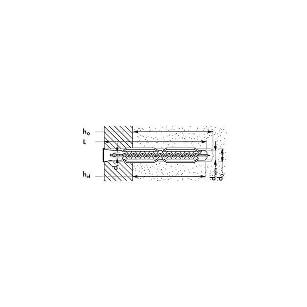 Дюбель нейлоновый ML 6x60 для пустотелого кирпича Mungo, фото , изображение 2 | SNABZHENIE.com.ua