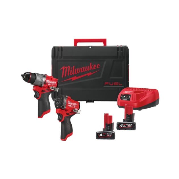 Набор из двух инструментов аккумуляторных бесщеточных M12 FPP2X2-402X MILWAUKEE, фото , зображення 3 | SNABZHENIE.com.ua