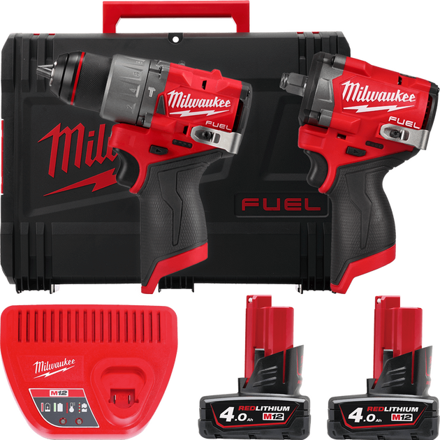 Набор из двух инструментов аккумуляторных бесщеточных M12 FPP2X2-402X MILWAUKEE, фото  | SNABZHENIE.com.ua