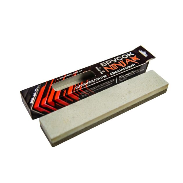Брусок шліфувальний двошаровий NINJA 200х40х20 мм F150/F360, фото  | SNABZHENIE.com.ua